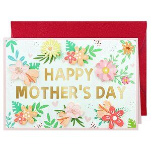 Mother's Day Card for Mom - 3D Flower Greeting Card